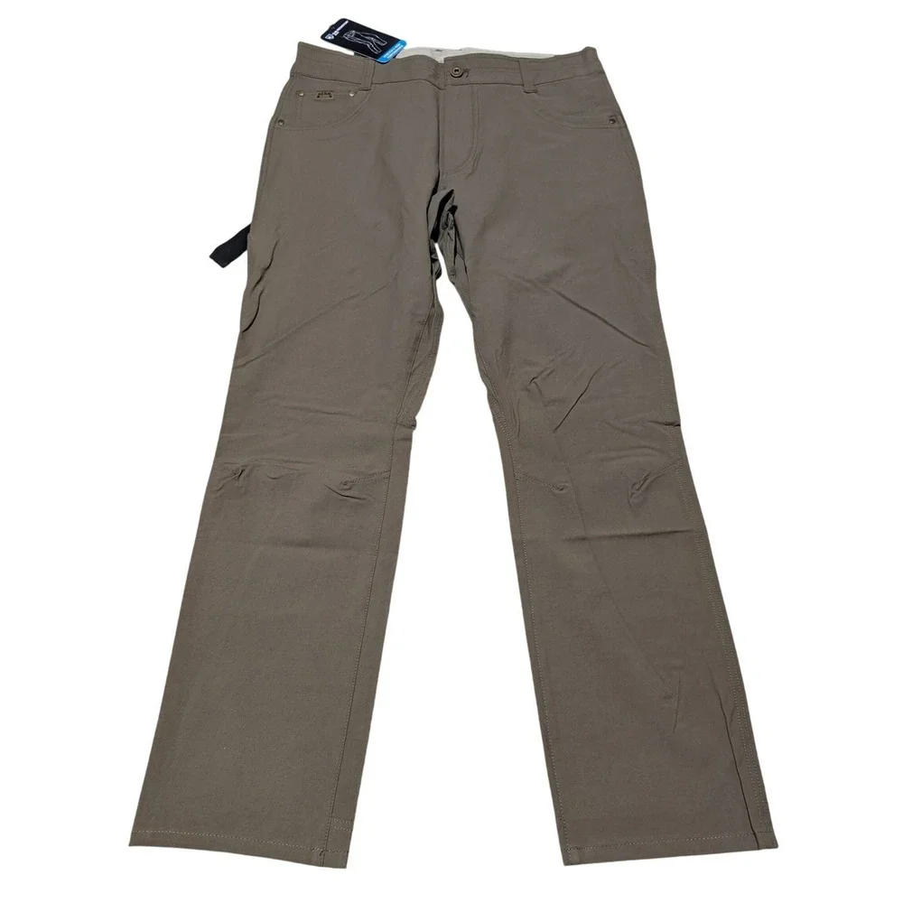 KUHL Resistor Jean Men 35x32 Stone Brown Klassik Fit Stretch Hiking Outdoor Pant